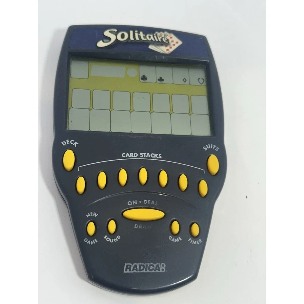 Radica Solitaire Handheld Game 1999 Klondike Scoring Big Screen